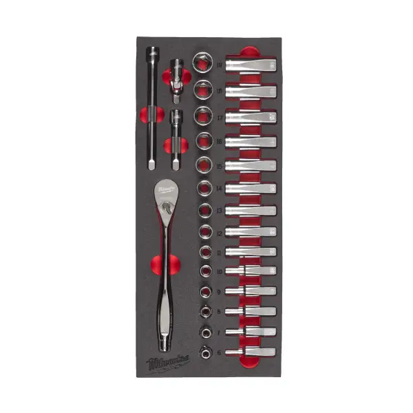 Milwaukee 32-delig Foam inlay doppenset 3/8" - TOOLGUARD™ - 4932479825