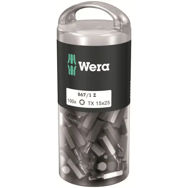 Wera TX15 x 25 mm 867/1 Z TORX® bit (100 stuks) - 05072447001