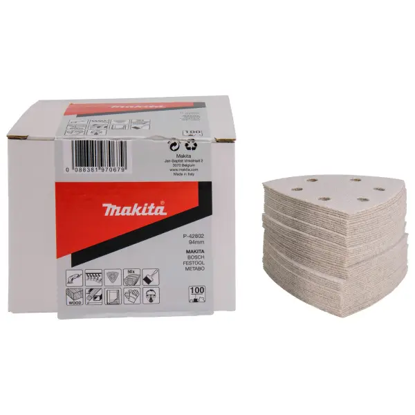 Makita A100 94mm Delta schuurvel 3-K velcro 50 stuks - P-42802