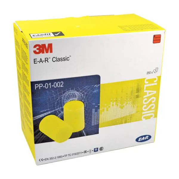 3M Ear Classic Oorplug Geel 28dB (250 stuks) Paar - PP-01-002