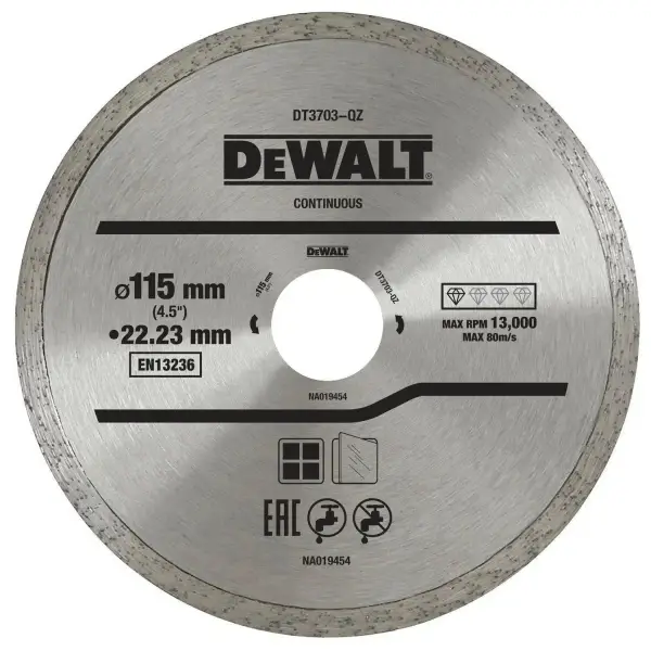 DeWALT 115x22,23mm Diamantzaagblad Volband - DT3703